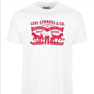 LEVI LOGO WHITE TEE